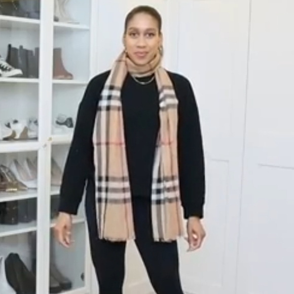 Plaid Fringe Scarf Wrap New In Package Navy, red, white, Soft 13" X 70" - Picture 9 of 10